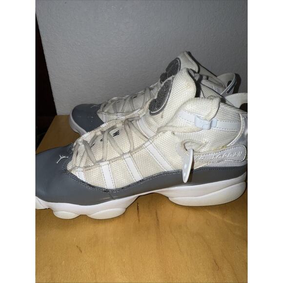 Men’s Nike Size 7.5 Jordan 6 Rings White Cool Grey 322992-121 - Picture 5 of 10